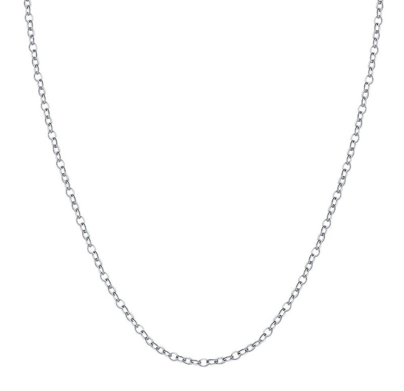 BORUO 925 Sterling Silver Cable Chain Necklace, 1.5mm Solid Italian Nickel-Free Lobster Claw Clasp 16 Inch - Image 2